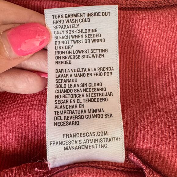 NWT-Francesca’s Bernice Fitted Pink Satin Lace Trim Slit Midi Skirt, X-Small - Picture 12 of 12